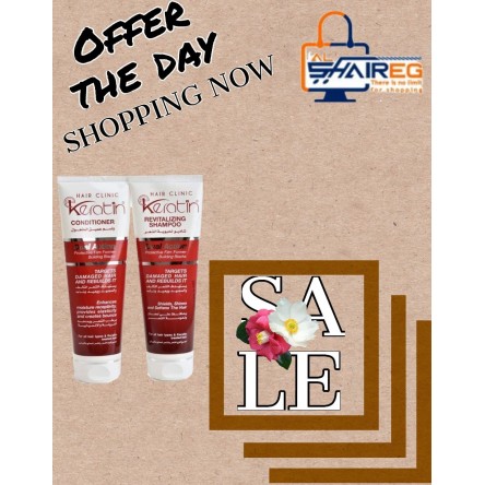 Eva Hair Clinic E-Keratin Anti-Dandruff Shampoo 230ml + Conditioner 230ml 