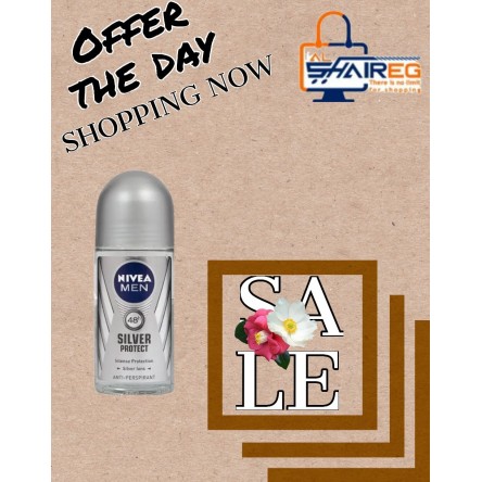 Nivea Roll On Silver Gray For Men 50ml (15% off)
