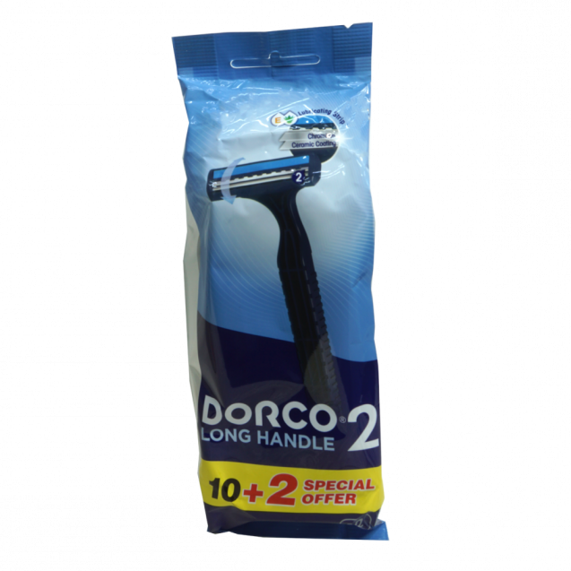 DORCO Razor Plus Black With Gel Strip (Pack of 2 Mats x 48 Razors)