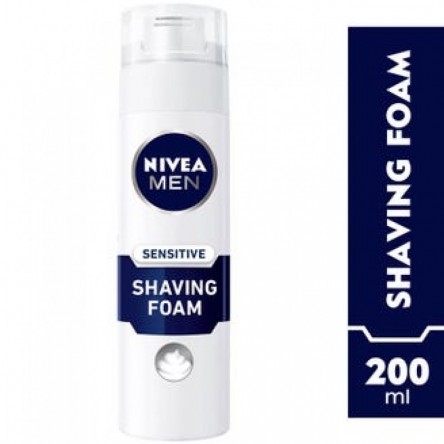 Nivea Sensitive Shaving Foam 200 ml White