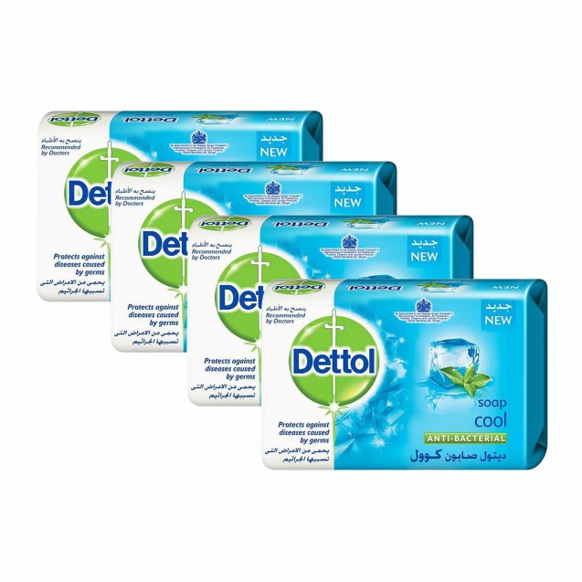 Dettol Soap Cool 165gm Offer 4pcs Discount 2gm