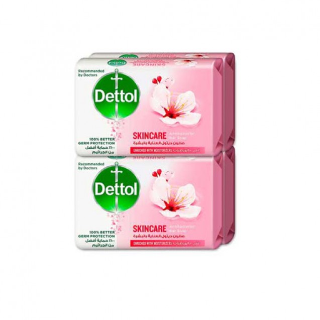 Dettol Skin Care Soap 165 gm Offer 4 pcs Discount 2 c