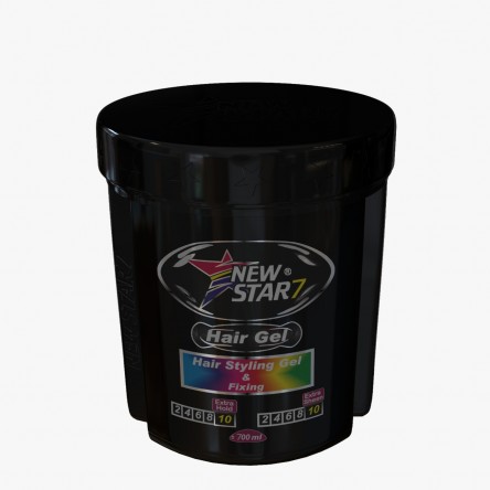 New Star 7 Hair Gel Black 400g