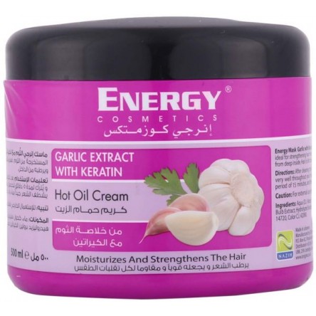 Energy Bath Cream Keratin And Garlic 500 ml