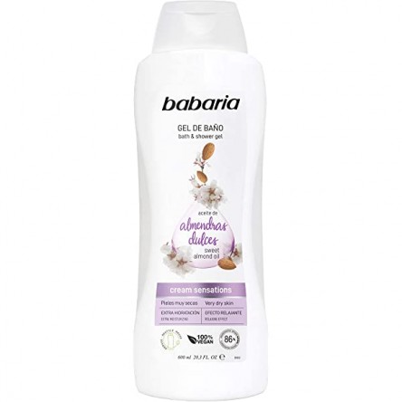 Babaria shower gel 600ml almond purple
