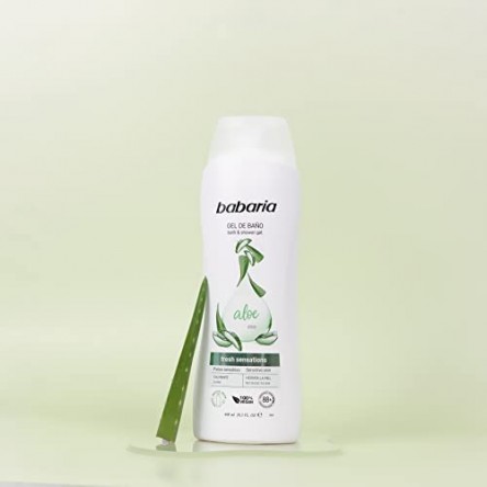 Babaria shower gel 600ml with aloe vera