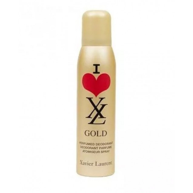 XL women's spray gold heart