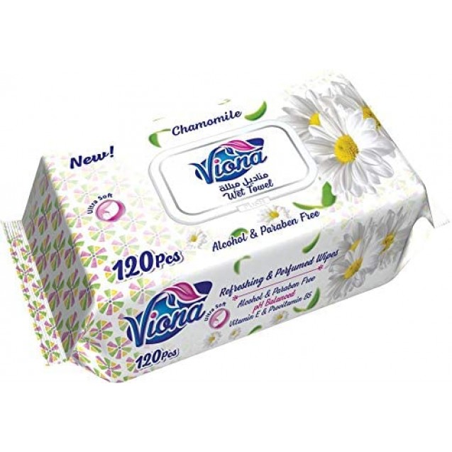 Viona 120 Chamomile Baby Wipes