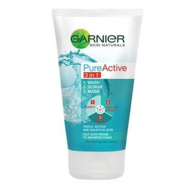Garnier Pure Wash + Scrub + Mask 50 ml