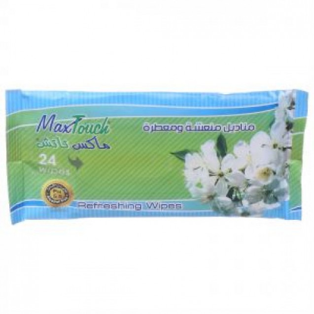 Fresh and scented wet wipes from Max Touch 24 Wipes