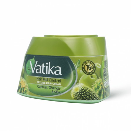 Vatika hair cream moisturizes and softens with aloe vera and olive 210 gm