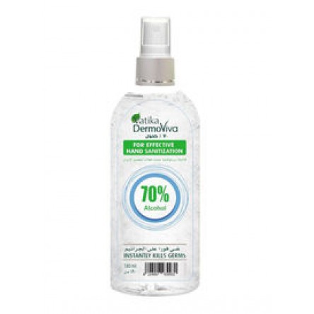 Dermoviva 70% alcohol anti-bacterial hand sanitizer 180ml