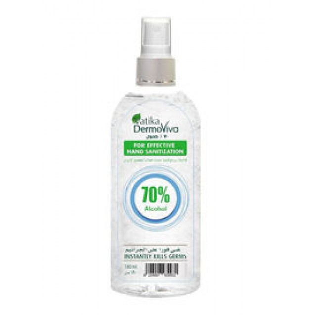 Dermoviva 70% alcohol anti-bacterial hand sanitizer 180ml