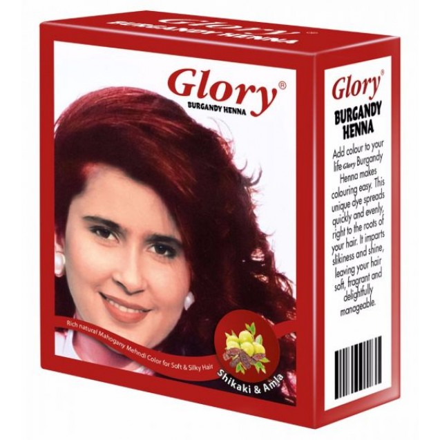 Glory Henna  Burgundy - Box of 6 sachets