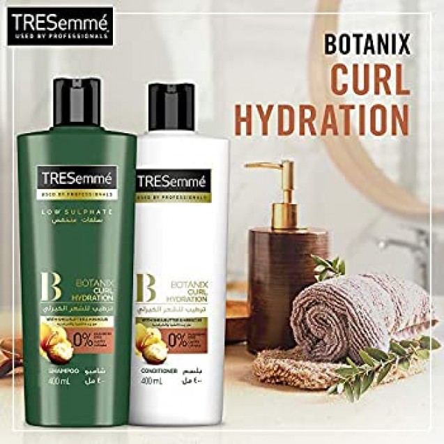TRESemmé Curlless Hair Moisturizing Shampoo 1 pg 400ml + 1pc Conditioner 400ml (50% discount on conditioner)