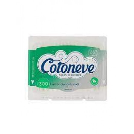 Cotoneve Rectangular Ear Cotton 300 Pieces