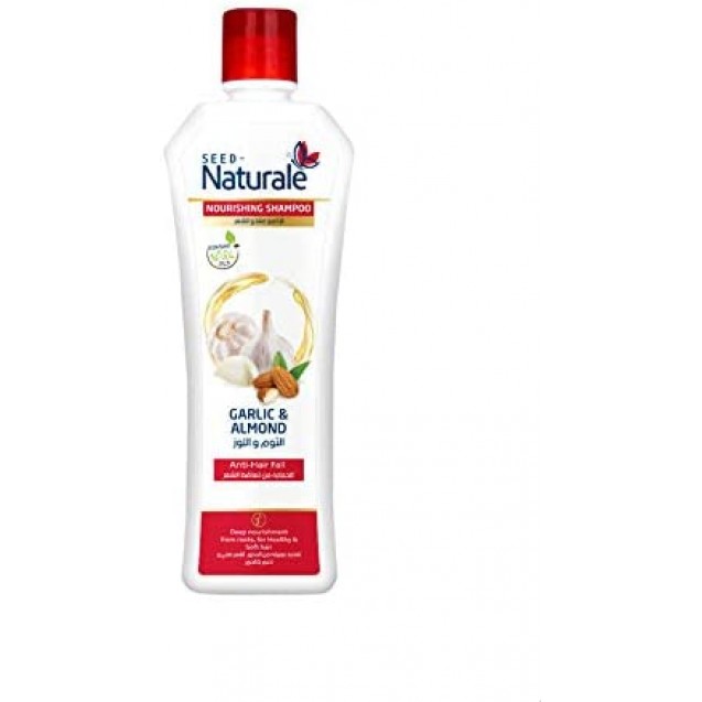 Natural shampoo with garlic and almonds 350 ml