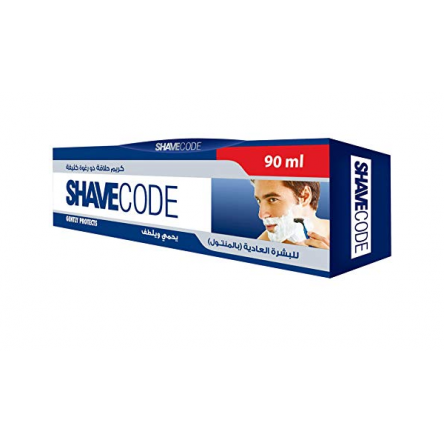 shave code shaving gel with menthol 90 ml normal