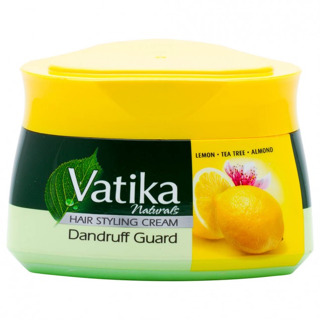 Vatika Anti Dandruff Hair Cream With Lemon - Yellow 140 gm
