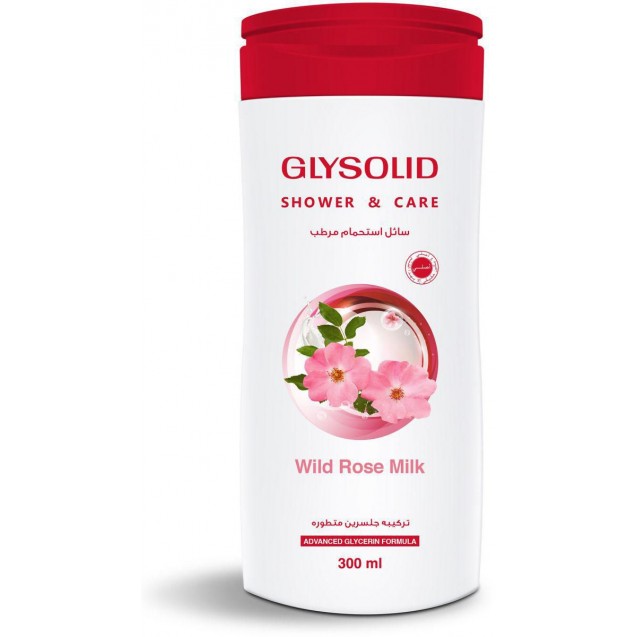 Glysolid Shower Gel Rose Milk 300ml