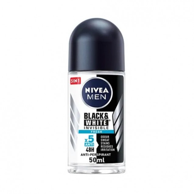 Nivea Fresh black and white roll-on for men 50ml