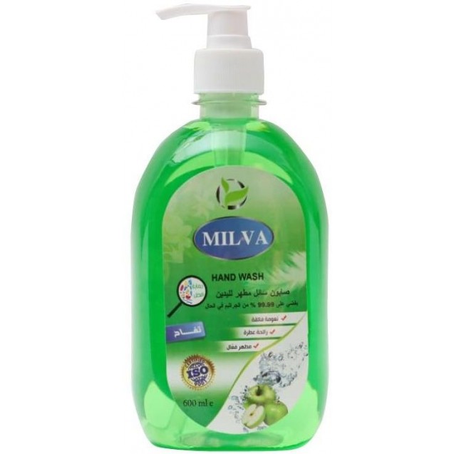 Milva Hand Sanitizer Soap Anti Bacteria with Apple Scent - 500ml