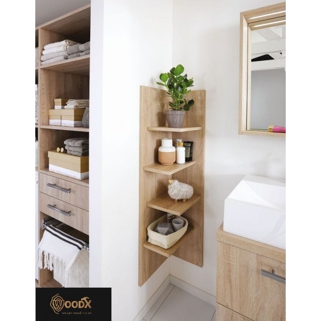 Its corner is suitable for use in the bathroom or in any corner of the house