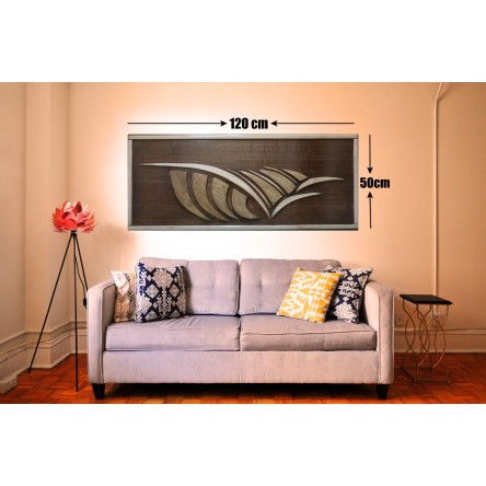 Frame for decoration of red Roman beech wood