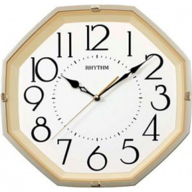 Rhythm  Analog Wall Clock, White