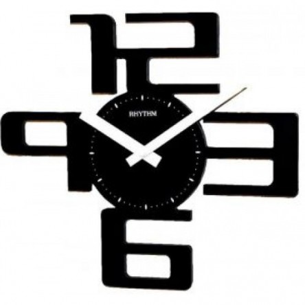 Rhythm Wall Clock, Black