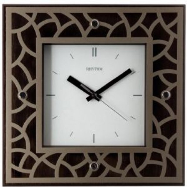 Rhythm  Wall Clock, Brown