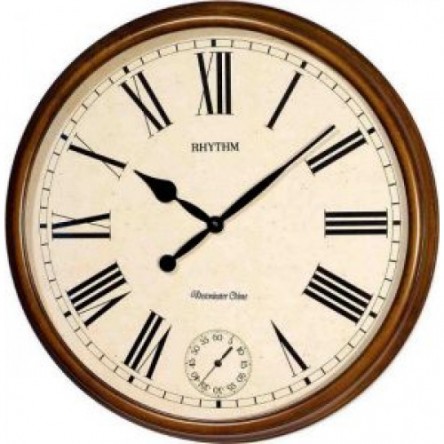 Rhythm Wall Clock  Brown,Beige