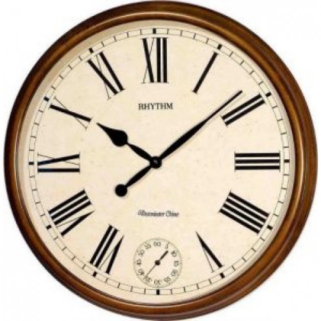 Rhythm Wall Clock  Brown,Beige