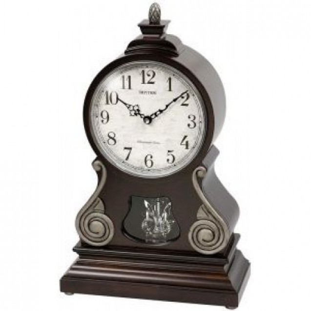 Rhythm  Sound In Place Wooden Table Clock