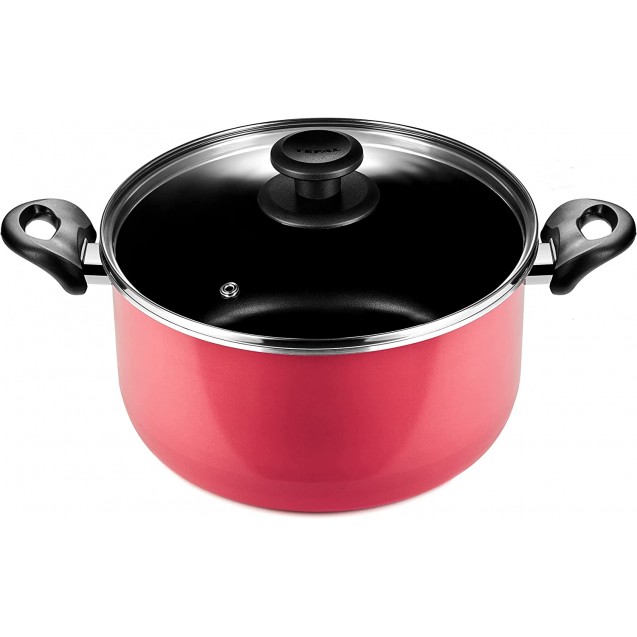 Tefal Minute Stewpot With Handles, Size 18 cm, Red