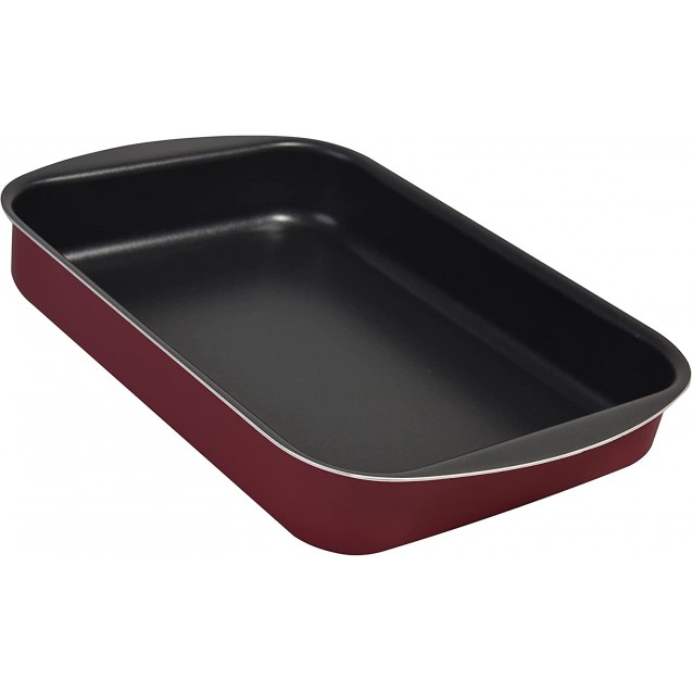 Tefal Armatal Rectangle Oven Tray, Size 30 cm, Dark Purple 