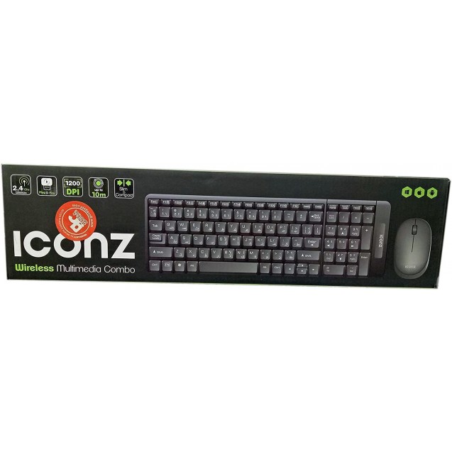 ICONZ Wireless Multimedia Keyboard And Mouse ICONZ Wireless Multimedia Keyboard And Mouse