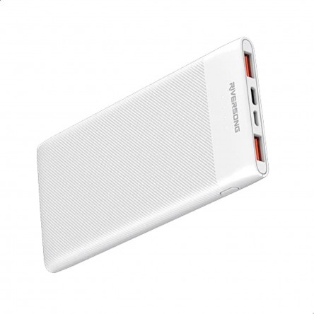 Riversong Ray 10 PB02 Wired Power Bank, 10000 mAh - White