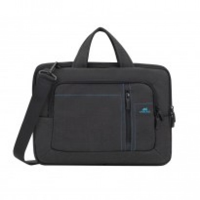 RIVACASE 7520 black Canvas Laptop bag 13.3-14''