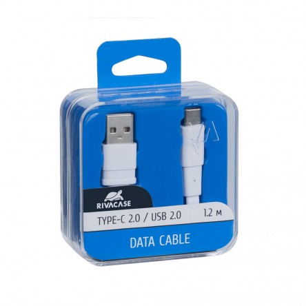 RIVACASE VA6002 WT12 Type С 2.0 – USB cable 1.2m white