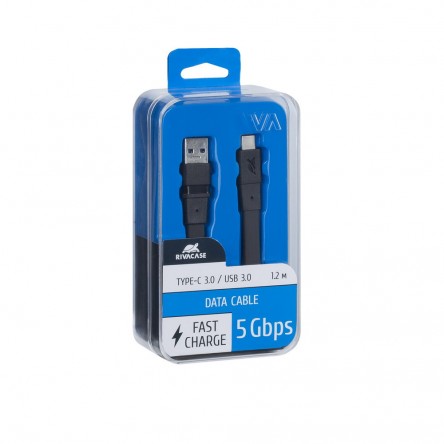 RIVACASE VA6003 BK12 Type С 3.0 – USB cable 1.2m black