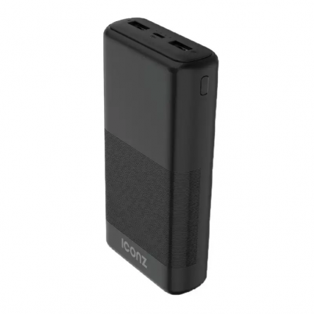 ICONZ Power Bank, 20000mAh, 2 Ports, Black - XPB20K