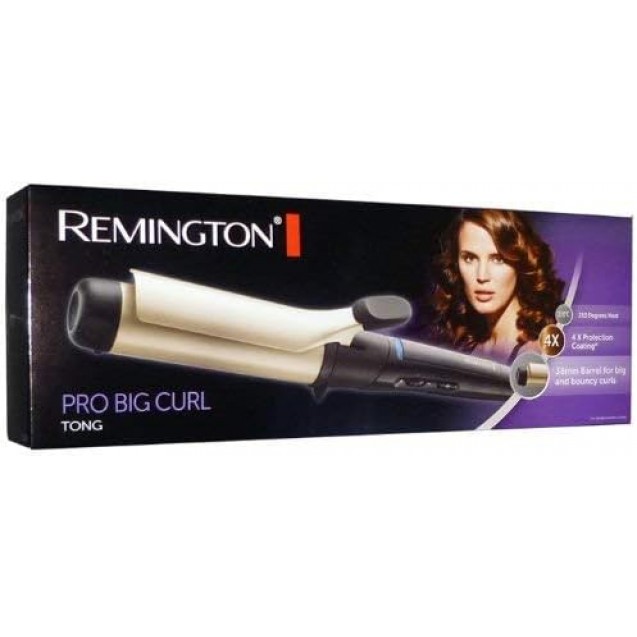 Remington CI5338 Pro Big Curl Hair Curling Tong - Black/Gold
