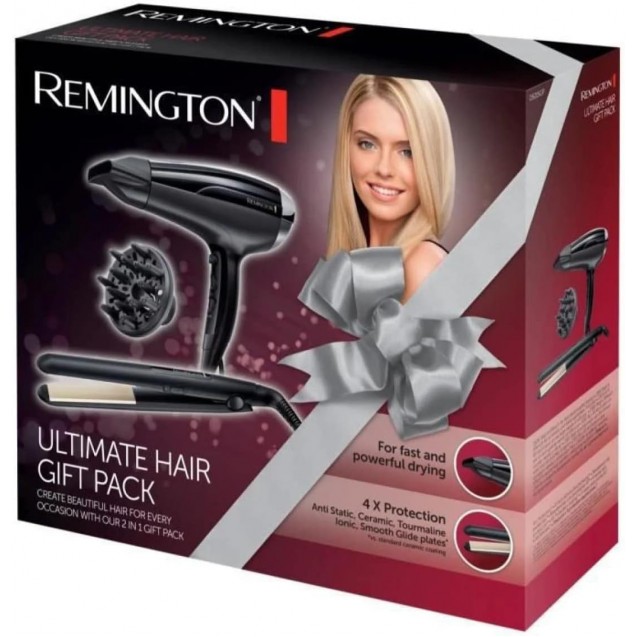 Remington Ultimate hair gift back d5215gp on pack d5215 & s1510