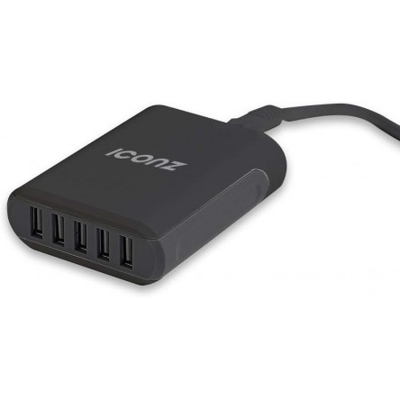 Iconz charging base, 5 ports - black Iconz charging base, 5 ports - black