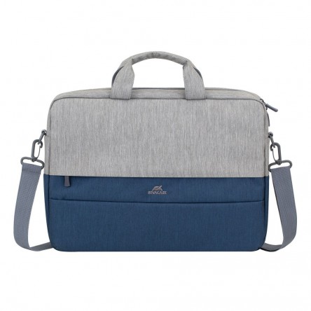 RIVACASE 7532 grey/dark blue anti-theft Laptop bag 15.6'