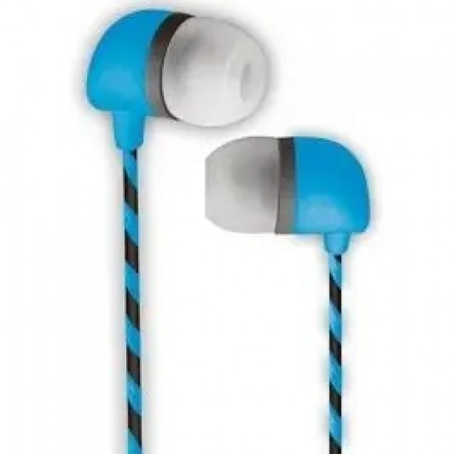 ICONZ In Ear Headset With Microphone, Black/Blue - IIEH1PL 