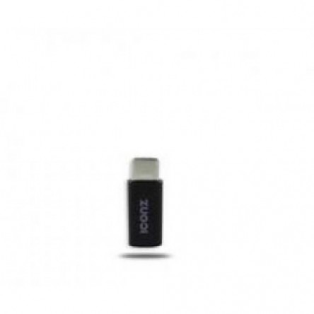 ICONZ IRCA20K Adaptor From Micro B To Type C Black