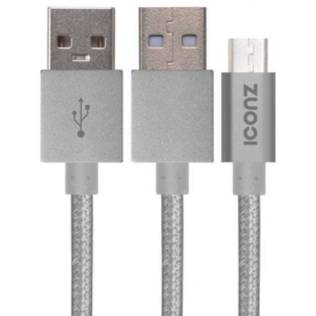 Iconz Premium Braided Type-C Silver 
