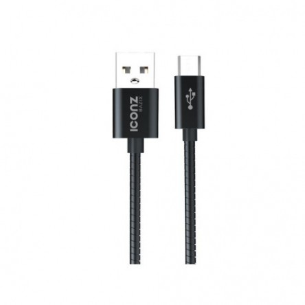Iconz XBR08T -Bazix Durable Gilt Aluminum Cable  Black
